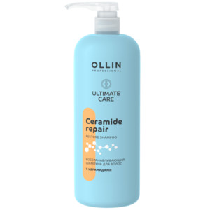 Ollin Ultimate Care Восстанавливающий шампунь с церамидами 1000 мл