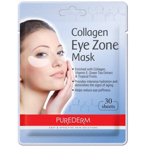Purederm Collagen Eye Zone Mask Тканевые патчи под глаза с коллагеном 30 шт