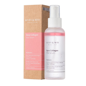 Mary&May Rose Collagen Mist Serum Увлажняющая мист-сыворотка для кожи лица с коллагеном, ниацинамидом 100 мл