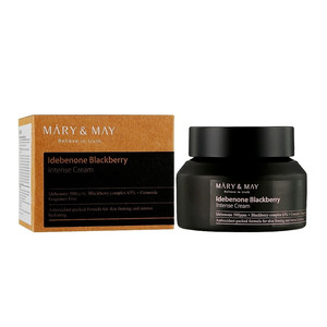 Mary&May Idebenone + Blackberry Complex Intense Cream Антиоксидантный крем для лица с идебеноном и ежевикой 70 мл