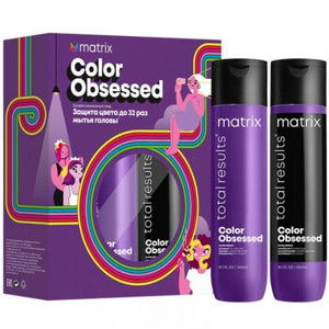 Matrix Total Results Color Obsessed Набор весенний для защиты цвета окрашенных волос (шампунь 300 мл + кондиционер 300 мл)
