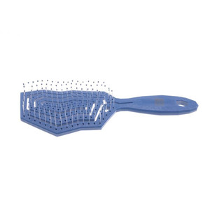 Dewal Beauty DBЕА5457-Blue Щетка для волос Айсберг голубая продувная с нейлоновым штифтом