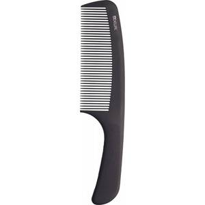 Dewal Super Thin СF017 Расческа для волос с ручкой широкая черная 20,5 см