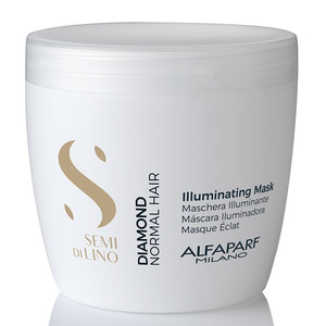 ALFAPARF Milano Semi di Lino Diamond Illuminating Mask Маска для нормальных волос, придающая блеск 500 мл