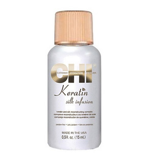 CHI Keratin Silk Infusion Кератиновая сыворотка для волос Натуральный шелк 15 мл