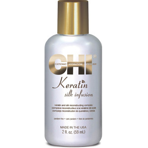 CHI Keratin Silk Infusion Кератиновая сыворотка для волос Натуральный шелк 59 мл