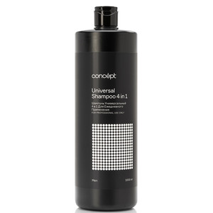 CONCEPT MEN Universal Shampoo 4 in 1 Шампунь для волос универсальный 4 в 1 1000 мл