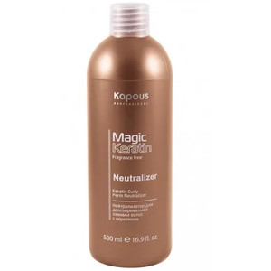 Kapous Fragrance free Magic Keratin Нейтрализатор для завивки волос с кератином 500 мл