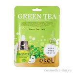 Ekel Green Tea Ultra Hydrating Essence Mask Противовоспалительная маска для лица с зеленым чаем 25 мл