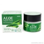 Ekel Aloe Ampule Cream Крем ампульный для лица на основе экстракта алоэ 70 мл