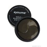 Ayoume Gold+Black Pearl Eye Patch Патчи для глаз от темных кругов с золотом и черным жемчугом 60 шт.