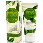 FarmStay Green Tea Pure Cleansing Foam Пенка для умывания с зеленым чаем 180 мл