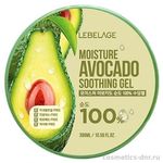 Lebelage Moisture Avocado Soothing Gel Увлажняющий многофункциональный гель с авокадо 300 мл