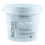 Kapous Blond bar Обесцвечивающий порошок All tech с антижелтым эффектом 500 г