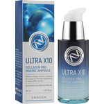 Enough Ultra X10 Collagen Pro Marine Ampoule Увлажняющая сыворотка для лица с морским коллагеном 30 мл