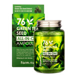 FarmStay All-In-One 76 Green Tea Seed Ampoule Многофункциональная ампульная сыворотка с семенами зеленого чая 250 мл