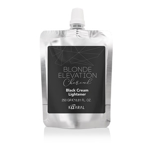 KAARAL blonde elevation charcoal black cream lightener Черный угольный осветляющий крем для волос 250 мл
