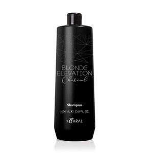KAARAL blonde elevation charcoal shampoo Черный угольный тонирующий шампунь для волос 1000 мл
