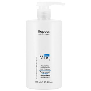 Kapous Milk Line Питательный шампунь для волос с молочными протеинами 750 мл