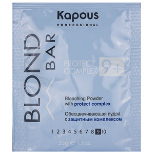 Kapous Blond Bar Пудра осветляющая 9+ с защитным комплексом саше 30 г