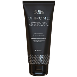 Estel Alpha Homme Chrom Шампунь-гель для волос и тела 200 мл