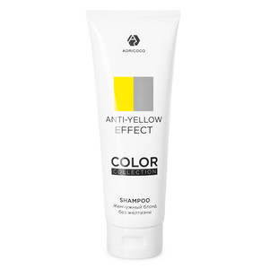 AdriCoco Color Collection Anti-Yellow Effect Оттеночный шампунь с кератином и рисовым маслом 250 мл
