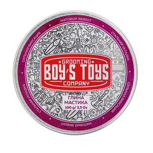Boy's Toys Глина Мастика для укладки волос высокой фиксации с низким уровнем блеска 100 мл