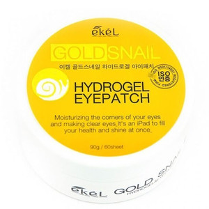 Ekel Gold Snail Hydrogel Eye Patch Гидрогелевые патчи с золотом и улиткой 60 шт