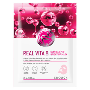 Enough Real Vita 8 Complex PRO Bright Up Mask Pack Тканевая маска с витаминами для сияния кожи 25 мл