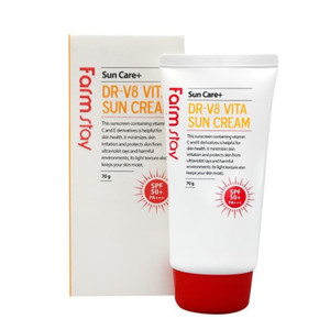 FarmStay DR-V8 Vita Sun Cream SPF50+ PA+++ Солнцезащитный крем с витаминами 70 г