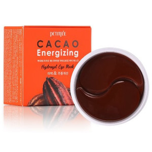 Petitfee Cacao Energizing Hydrogel Eye Patch Гидрогелевые патчи для глаз с какао 60 шт