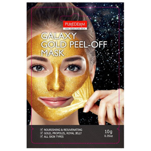 Purederm Galaxy Gold Peel-off mask Питающая и омолаживающая пилинг-маска, 10 г