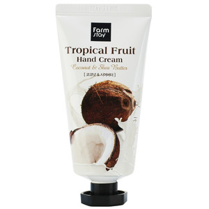 FarmStay Tropical Fruit Hand Cream Coconut Shea Butter Крем для рук с маслом Ши и кокосом 50 мл