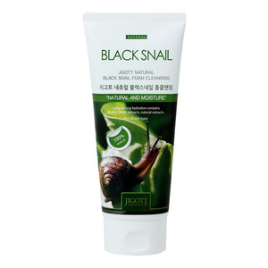 Jigott Natural Black Snail Foam Cleansing Пенка для умывания с муцином улитки 180 мл