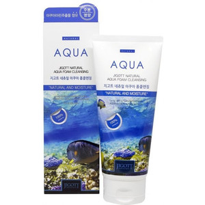 Jigott Natural Aqua Foam Cleansing Пенка для умывания увлажняющая 180 мл