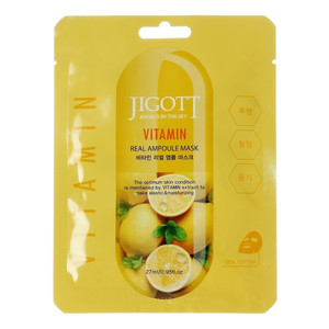 Jigott Vitamin Real Ampoule Mask Тканевая Ампульная маска с витаминами 27 мл