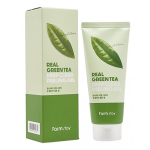 Farmstay Real Green tea Clear Peeling Gel Натуральный пилинг-гель зеленый чай 100 мл