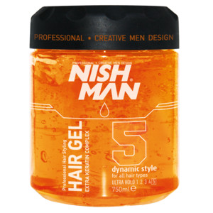 Nishman Ultra Strong Hair Styling Gel N.5 Гель для укладки волос фиксация ультра сильная 750 мл