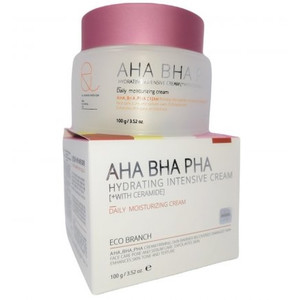 Eco Branch AHA BHA PHA Hydrating Intensive Cream Лечебный увлажняющий крем для лица с кислотами 100 мл