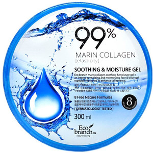 Eco Branch Collagen Soothing moisture gel Успокаивающий гель с морским коллагеном 99% 300 мл