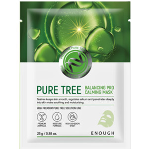 Enough Pure Tree Balancing Pro Calming Mask Тканевая маска успокаивающая с экстрактом зеленого чая 25 мл
