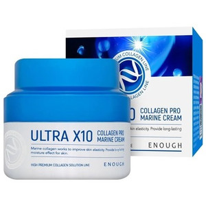Enough Ultra X10 Collagen Pro Marine Cream Увлажняющий крем для лица с коллагеном для четкого контура 50 мл