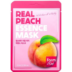 FarmStay Real Peach Essence Mask Тканевая маска с экстрактом персика 23 мл