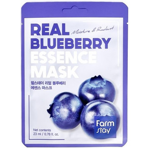 FarmStay Real Blueberry Essence Mask Тканевая маска с экстрактом черники 23 мл