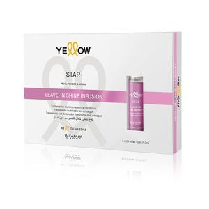 Yellow Professional Star Leave-In Shine Infusion Лосьон для сияния волос несмываемое 6 шт по 13 мл