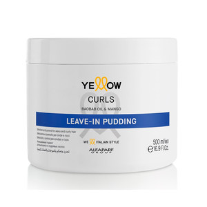 Yellow Professional Curls Leave-In Cream Несмываемый пудинг(крем) для кудрявых и вьющихся волос 500 мл