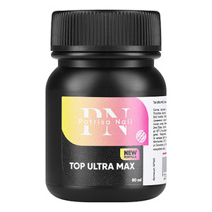 Patrisa Nail Top Ultra Max Топ для гель-лака без липкого слоя с уф-фильтром 50 мл