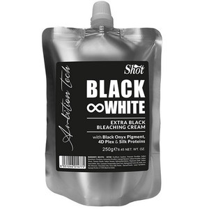 Shot Black&White Черный обесцвечивающий крем для волос 250 мл