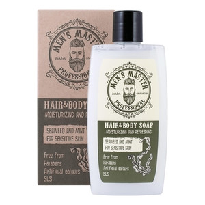 Luxor Professional Men's Master Бодрящее мыло для тела и волос водоросли и мята 260 мл
