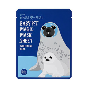 Holika Holika Baby Pet Magic Mask Маска-мордочка тканевая осветляющая тюлень 22 мл